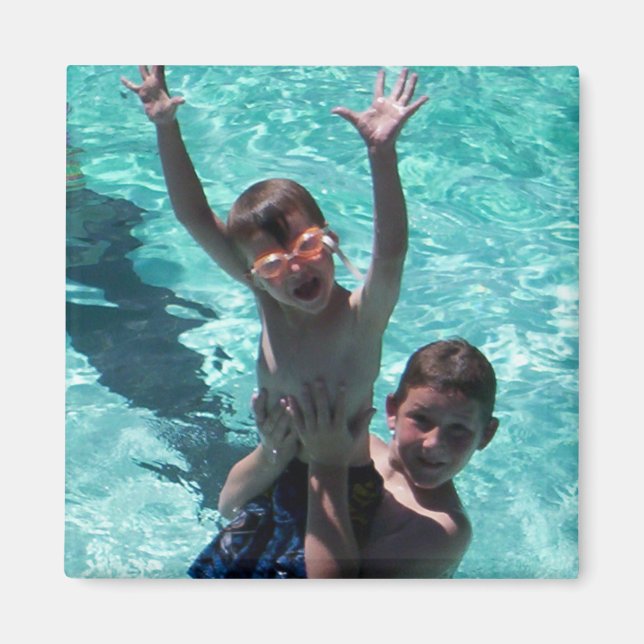 Sommerurlaub im Foto der Großeltern Magnet (Vorne)