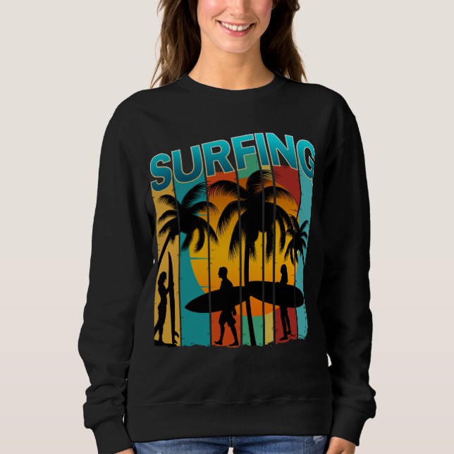Sommerurlaub im Surfen Sweatshirt (Vorderseite)