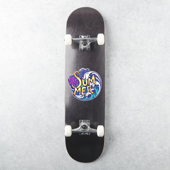 Sommerurlaub in Tropical Beach Aufkleber (Skateboard)