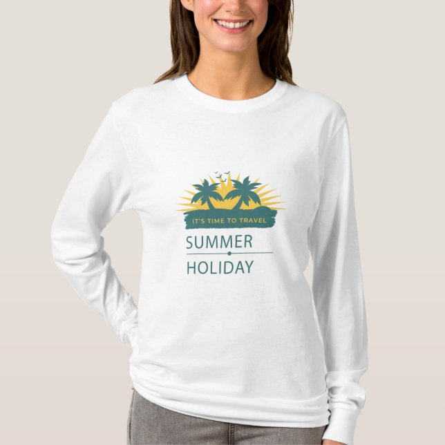 Sommerurlaub Landschaft T-Shirt (Vorderseite)