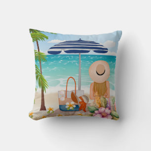Sommerurlaub, Luxus Urlaub am Meer Kissen