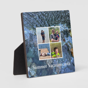 Sommerurlaub mit Wassermauergesteinen Fotoplatte
