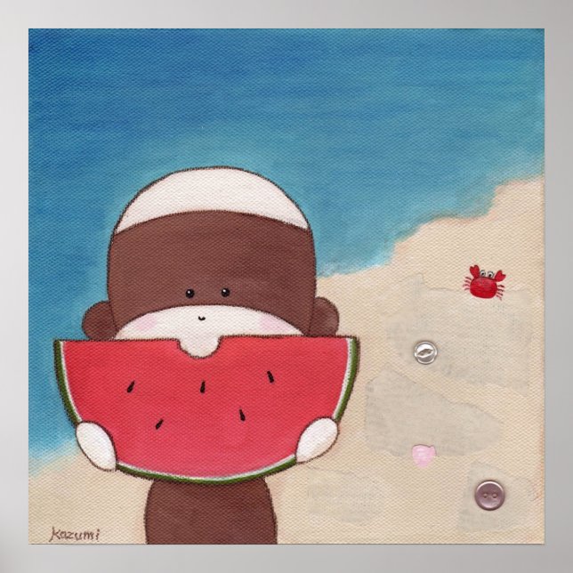 Sommerurlaub-Poster Poster (Vorne)