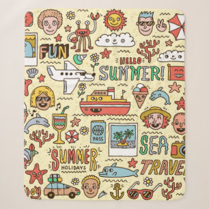 Sommerurlaub Reisen Funny Doodle vinta Sherpadecke