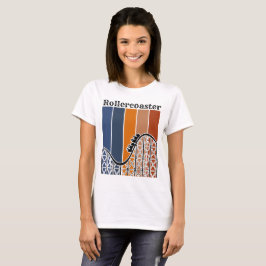 Sommerurlaub Reiten auf dem Rollercoaster Retro T-Shirt