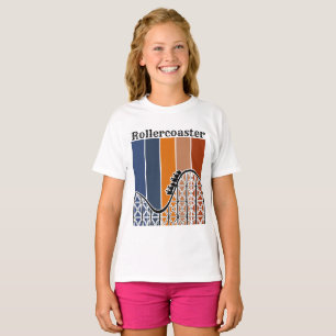 Sommerurlaub Reiten auf dem Rollercoaster Retro T-Shirt