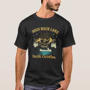 Sommerurlaub Retro Berg Nord Carolina Hoch T-Shirt