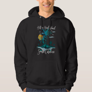 Sommerurlaub Retro South Carolina Hilton Kopf I Hoodie