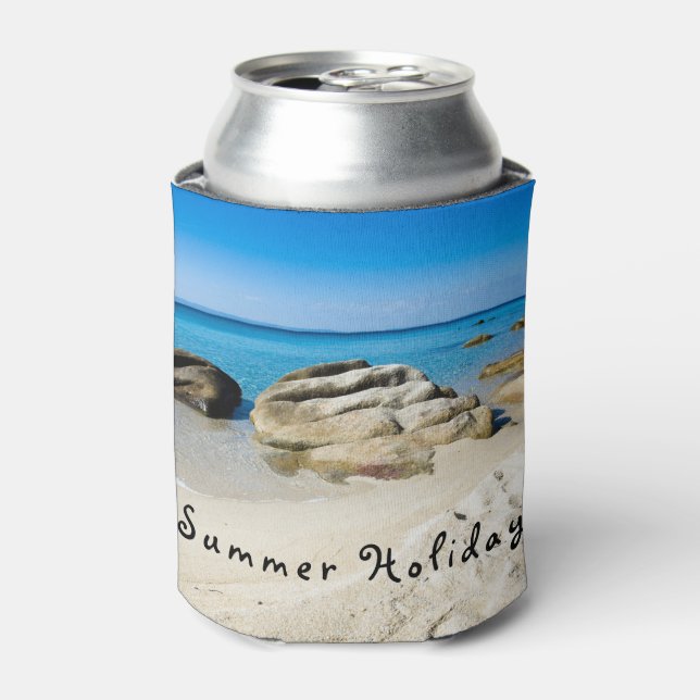 Sommerurlaub Schönes Foto mit Text Dosenkühler (Kanne Vorderseite)