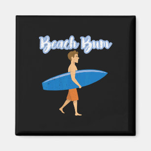 Sommerurlaub Strandbummler Liebe Ozean Surfer Boy  Magnet