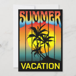 SOMMERURLAUB STRANDSTRAND PALM BAUMWOHNUNG EINLADUNG