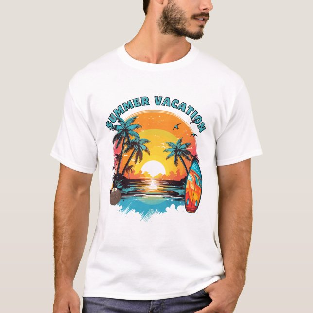 Sommerurlaub T-Shirt (Vorderseite)