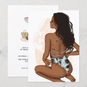 Sommerurlaub Urlaub Geburtstagsparty Einladung