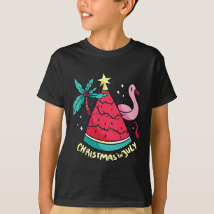 Sommerurlaub Wassermelone Weihnachtsbaum Weihnacht T-Shirt