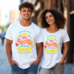 Sommerurlaubsfamilie T-Shirt