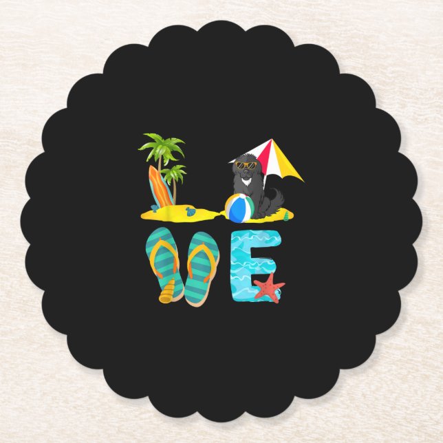 Sommerurlaubsgeschenk | Neues Design Untersetzer (Vorderseite)