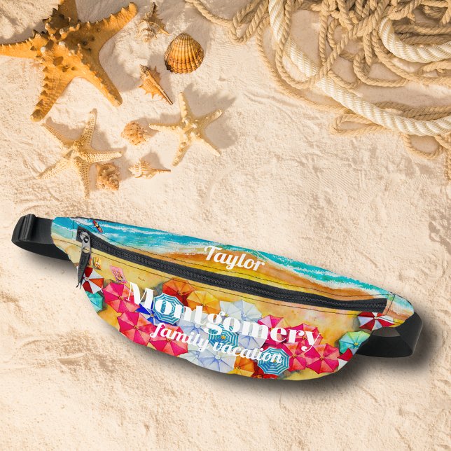 Sommerurlaubsstrand Bauchtasche (Summer Vacation Beach Fanny Pack personalized for yourself or give as a gift.)