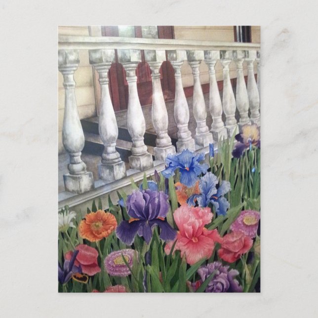 Sommerveranda Postkarte (Vorderseite)