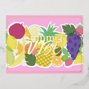 Sommervibe, Folienurlaub Postkarte