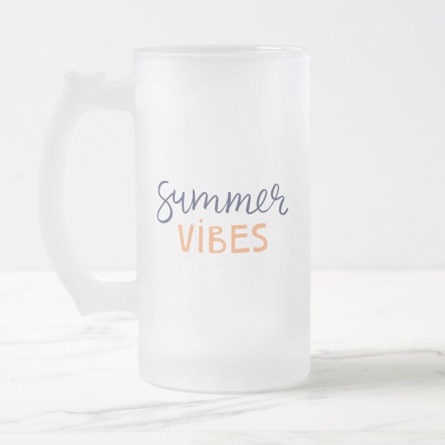 Sommervibe Mattglas Bierglas (Links)