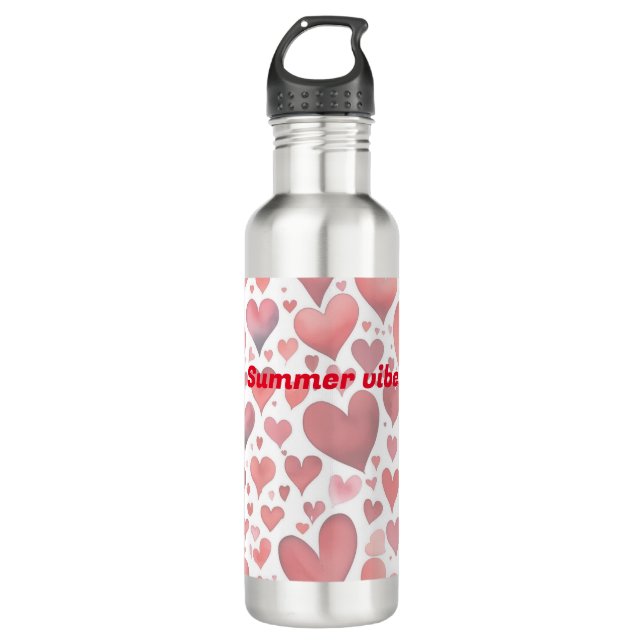 Sommervibes Edelstahlflasche (Vorderseite)