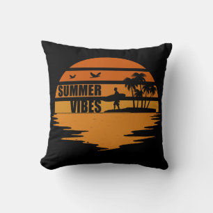 Sommervibes Familienurlaub Kissen