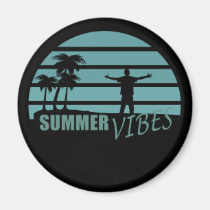 Sommervibes Familienurlaub Magnet