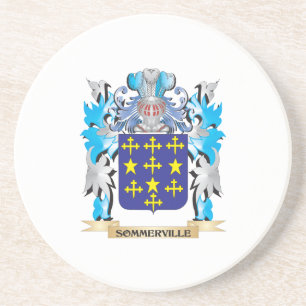 Sommerville Wappen - Familienwappen Getränkeuntersetzer