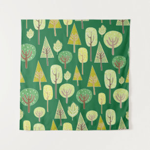 Sommerwald: Inspiriertes Design der Natur Wandteppich