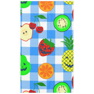 Sommerween blau Halloween Kürbis Obst  Tischdecke