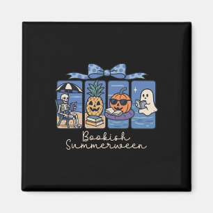 Sommerween Buchliebhaber Magnet