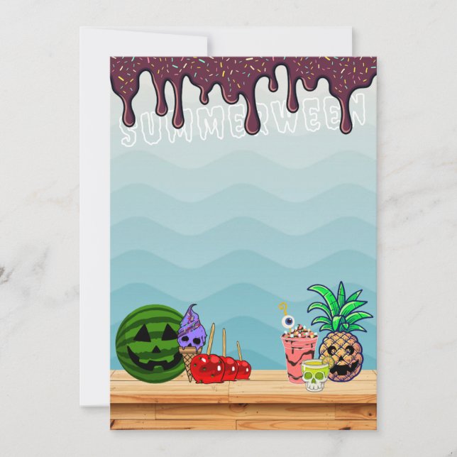 Sommerween-Einladungsvorlage Einladung (Vorderseite)