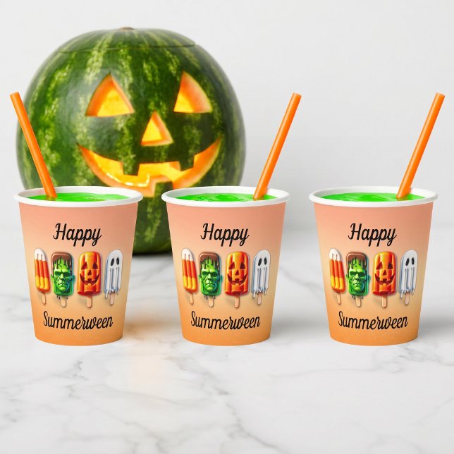 Sommerween Halloween Sommerparty Pappbecher (Von Creator hochgeladen)