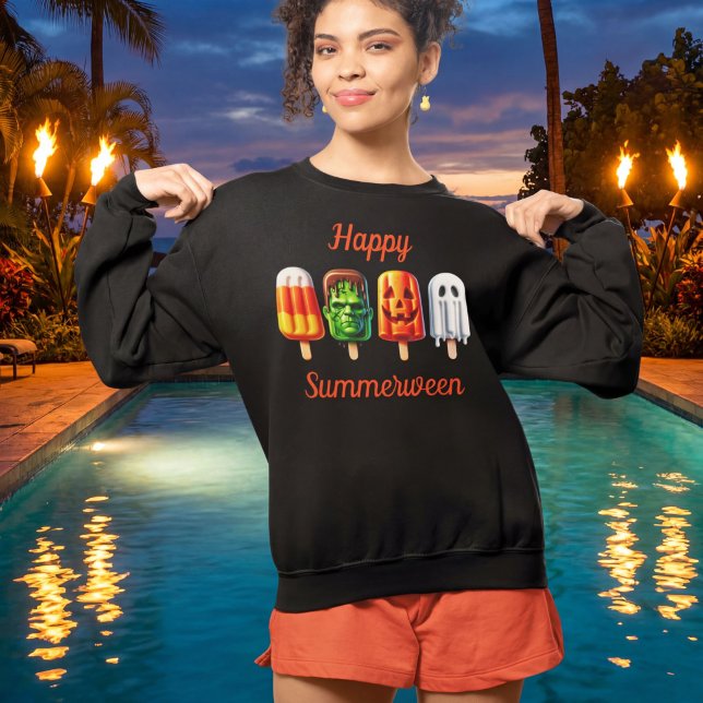 Sommerween Halloween Sommerparty Sweatshirt (Von Creator hochgeladen)
