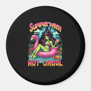 Sommerween Hexen Vibes Urlaub Halloween Lustig Pa Magnet