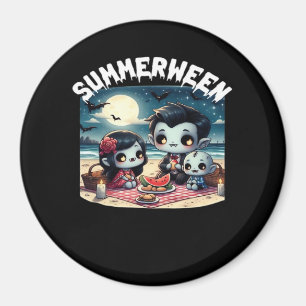 Sommerween mit einer Familie von Vampiren am Stran Magnet