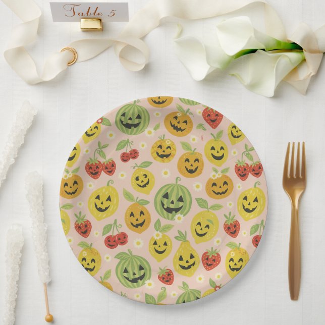 Sommerween-Papierplatten, Sommerween-Partydekorati Pappteller (Hochzeit)