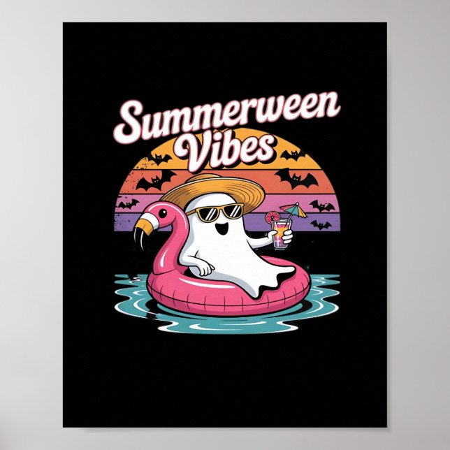 Sommerween - Sommerween Strand - Sommerween Hexe-  Poster (Vorne)