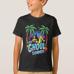 Sommerween-Stimmung Lustiger heißer Ghoul-Sommer-S T-Shirt