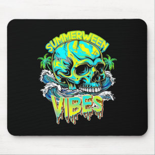 Sommerween-Stimmung Totenkopf Horror Strand Hallo  Mousepad