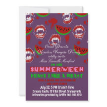Sommerween-Vampir-Party Gruselige Sommer-Einladung
