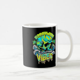 Sommerween Vibes Totenkopf Horror Strand Hallo Som Kaffeetasse