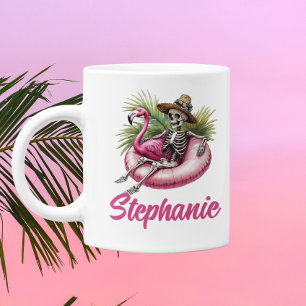 Sommerweihnachtsmann-Skelett-Schwimmend Kaffeetasse