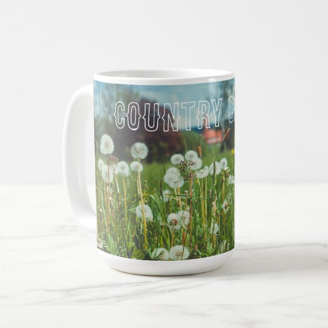 Sommerwiese mit Leuchten Kaffeetasse (Vorderseite Links)