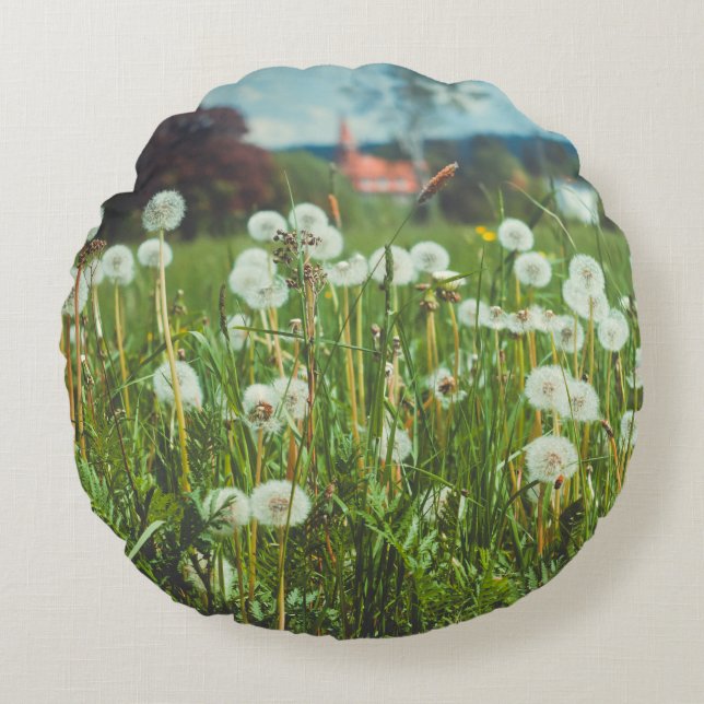 Sommerwiese mit Lüstern werfen Kissen (Vorderseite)