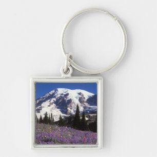 Sommerwildblumen am Fuße des Mount Rainier, 2 Schlüsselanhänger