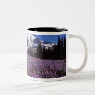 Sommerwildblumen am Fuße des Mount Rainier, Zweifarbige Tasse