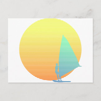 Sommerwindsurfer Postkarte