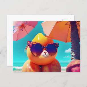 Sommerwoben, Postüberquerung Postkarte