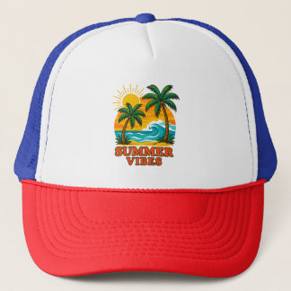 Sommerwochen für Sonne, Wind und Strand Lover Truckerkappe